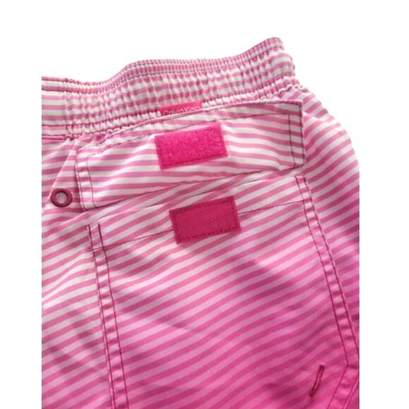Calvin Klein Mens Pink Ombre Regular Fit Quick-Dry Swim Trunks Shorts Small - Picture 3 of 3